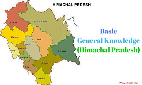 Basic General Knowledge Questions & Answers from Himachal Pradesh