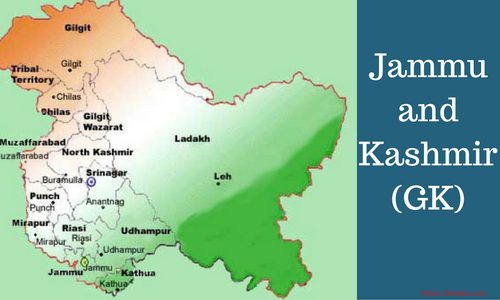 Basic General Knowledge Questions-Answers from Jammu and Kashmir