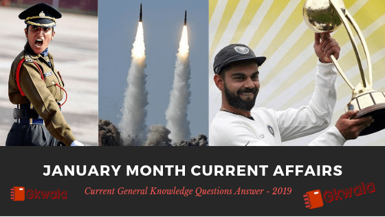 January Month Current Affairs